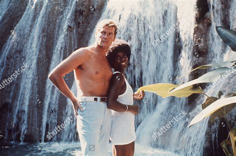 Roger Moore Gloria Hendry Editorial Stock Photo Stock Image