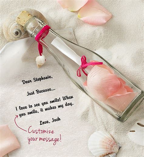Just because flowers and gifts from send flowers offer a wide assortment of designs. Personalized Message in a Bottle® Just Because ...