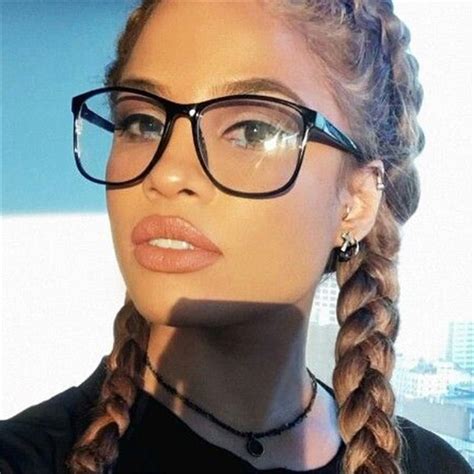 Square Female Eyeglasses Famous Brand Transparent Computer