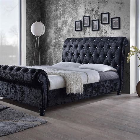 Black Upholstered Bedroom Set King Best Home Design