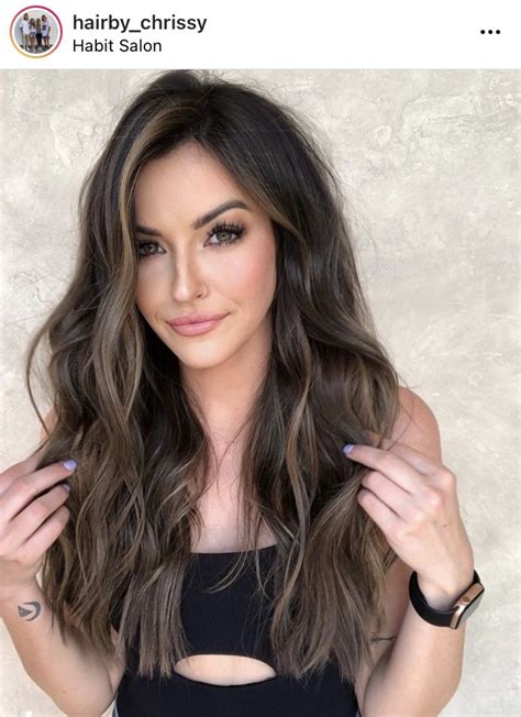 36 chic winter hair colour ideas styles for 2021 rich chocolate with subtle blonde highlights