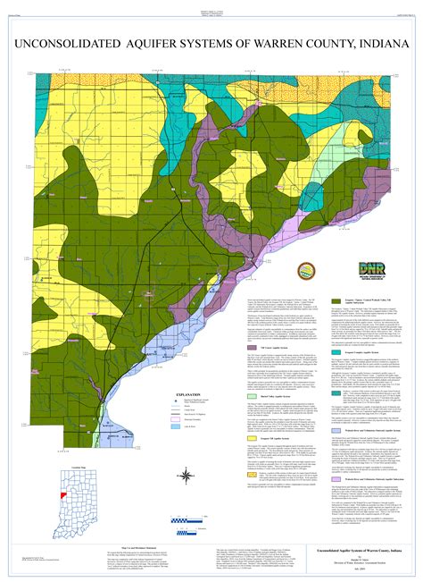 Dnr Water Aquifer Systems Maps 61 A And 61 B Unconsolidated And