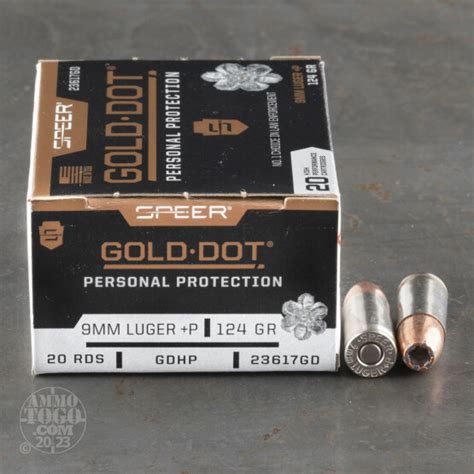 9mm Luger 9x19 Jacketed Hollow Point Jhp Ammo For Sale By Speer