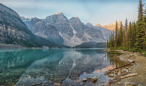 Moraine Lake During The Sunrise Photograph By Martin Capek