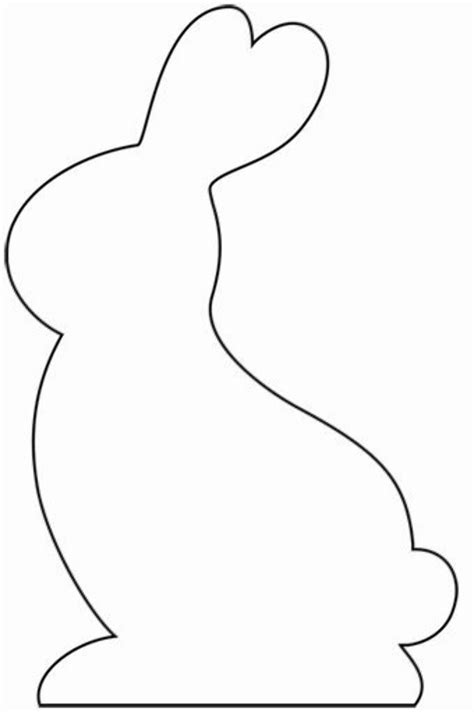 Bunny Outline Template