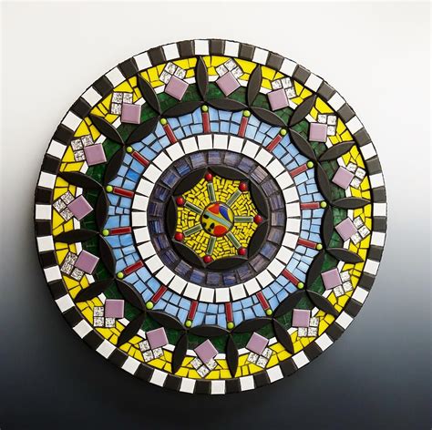 Mosaic Mandala Glass Art By Karen Lauseng Pixels