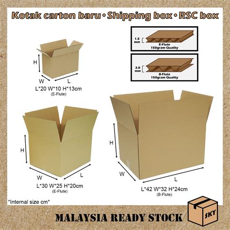 Kotak Baru Carton Box Shipping Box Courier Box Packing Box Packaging