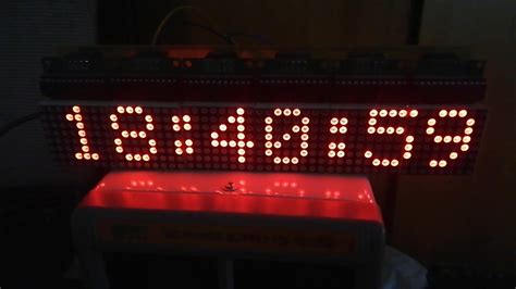 Led Matrix Clock With Esp8266 6 Youtube