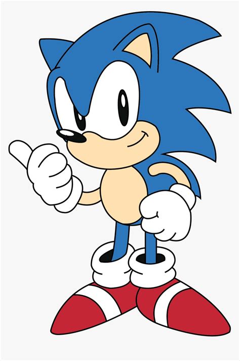 Upzgwp8 Classic Sonic Thumbs Up Hd Png Download Kindpng