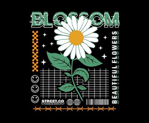 Blossom Aesthetic Graphic Design For Creative Clothing For Streetwear