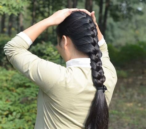 Thick Silky French Braid Long Indian Hair Hair Braid Indian