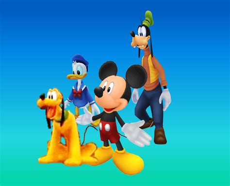 Mickey Pluto Donald And Goofy Kh Wallpaper By 9029561 On Deviantart