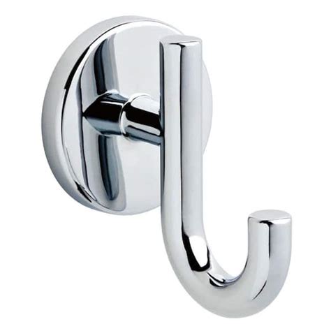 Delta Lyndall Double Towel Hook Bath Hardware Accessory In Polished