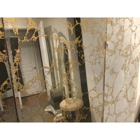 From a crafting perspective netherite armor is diamond armor reinforced with gold/netherite alloy. Vintage Gold Veined Mirror Panels - Set of 4 | Chairish