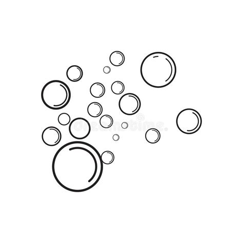 Bubble Water Vector Illustration Design Template Stock Vector