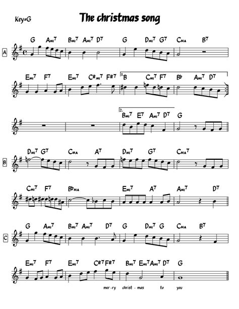 Sheet music sales from usa. The christmas song sheet music for Piano download free in PDF or MIDI