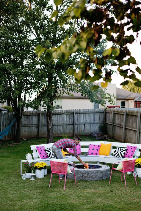 Our home has both a front porch and a backyard patio. Make Your Own Fire Pit in 4 Easy Steps! - A Beautiful Mess