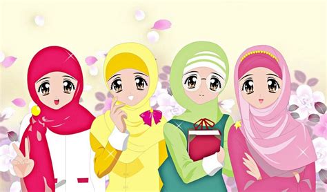 Download Gambar Kartun Anak Perempuan Berhijab Background Blog Garuda