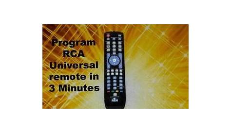 RCA universal remote control programming instructions | direcTutor
