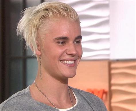Biebs Has Gone Blonde And This Time It S A Rather Intense Platinum
