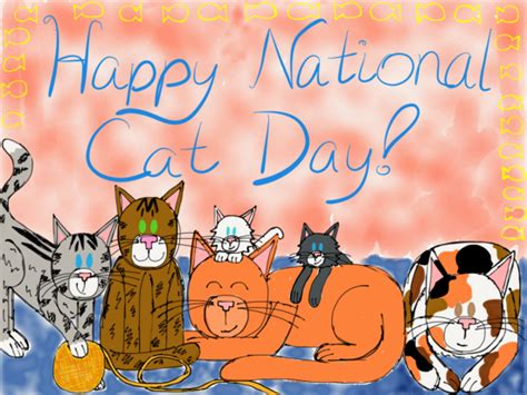 Happy National Cat Day Free National Cat Day Ecards Greeting Cards