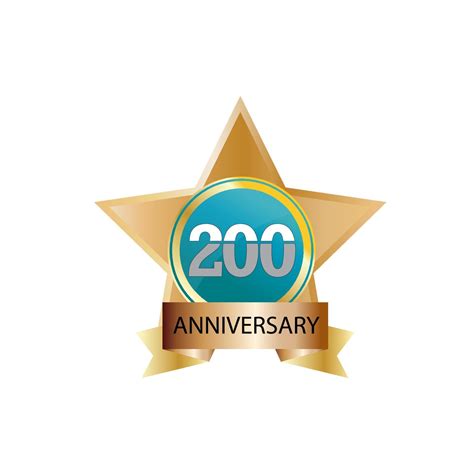 200 Year Anniversary Logo Vector Template Design Illustration 2080137
