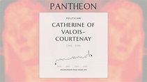 Catherine of Valois–Courtenay Biography - Princess consort of Taranto ...
