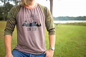 Mountain Shirt for Men Wilderness tshirt Hiking Shirt I | Etsy