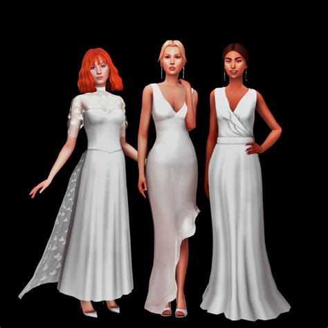 Kamarot Herşey Gönlünce Olsun Partina City Sims 4 Cc Wedding Dress