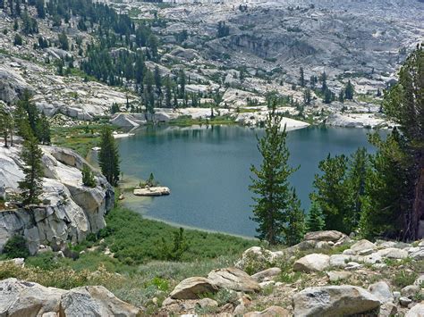 Granite Hillsides Ten Lakes And Grant Lakes Trails Yosemite National