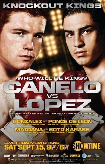 canelo vs lopez boxing event tapology