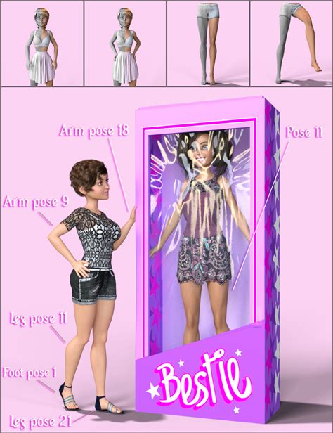 Doll Pose Kit For Bestie For The Girl 8 Daz 3d