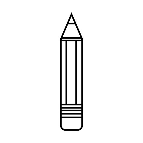 Line Pencil School Tool Object Design 657808 Vector Art At Vecteezy