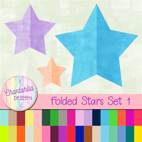 Folded Stars Set 1 Chantahlia Design