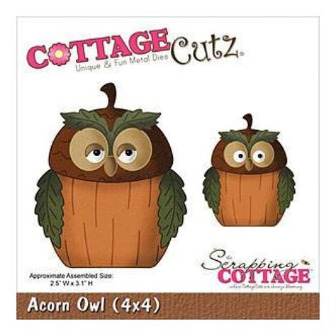 Cottagecutz Cottagecutz Die 4x4 Inches Acorn Owl Craftonline