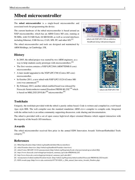 An Overview Of The Mbed Microcontroller Platform And Tools Pdf