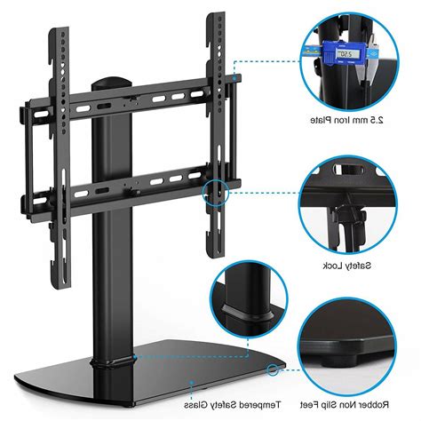 Fitueyes Universal Tv Stand Base Swivel Tabletop Tv