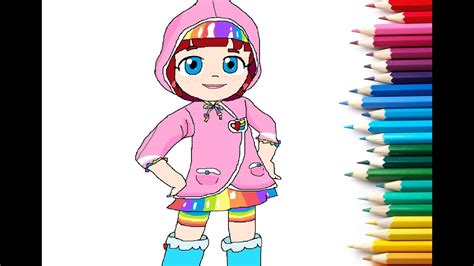 رسم روبي من كرتون رينبو روبي How To Draw Rainbow Ruby