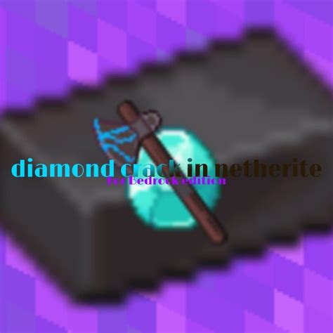 Diamond Crack In Netherite Minecraft Texture Pack