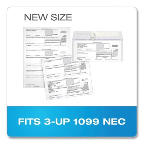 Tops 1099 Double Window Envelope Commercial Flap Self Adhesive