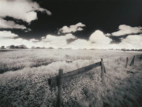 Clouds Fences Fields Outdoors Monochrome Farms Wallpapers Hd