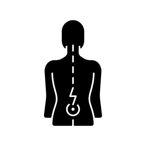 Lower Back Pain Black Glyph Icon 2630905 Vector Art At Vecteezy