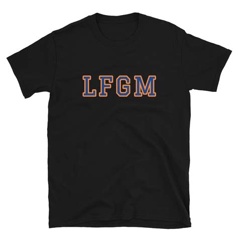 Lfgm Lets Fucking Go Mets Short Sleeve Unisex T Shirt Etsy