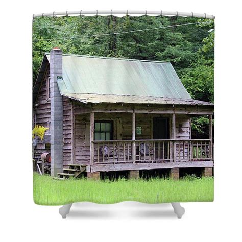Rustic Cabin Shower Curtain For Sale By Cynthia Guinn Rustic Cabin