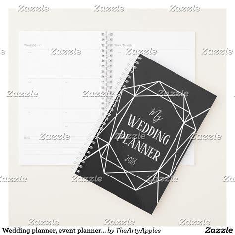 Wedding planner, event planner, diary geometric planner | Wedding planner binder, Planner binder