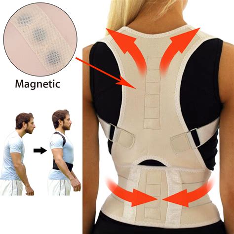 tempsa posture ceinture magnétique correcteur epaule dos soutien réglable homme femme l
