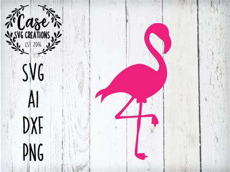 Flamingo Svg Cutting File Ai Dxf And Printable Png Files Cricut