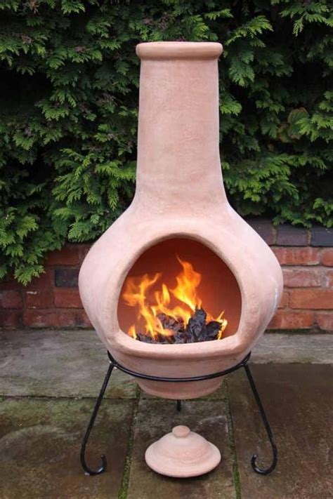 Jumbo Natural Terracotta Clay Chimenea Clay Fire Pit Fire Pit