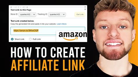 How To Create Amazon Affiliate Link Generate Product Link Youtube
