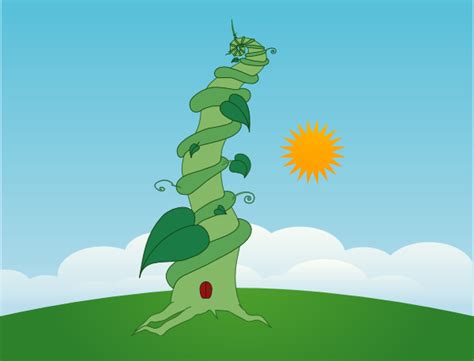 Beanstalk With Wide Background Clip Art At Vector Clip Art